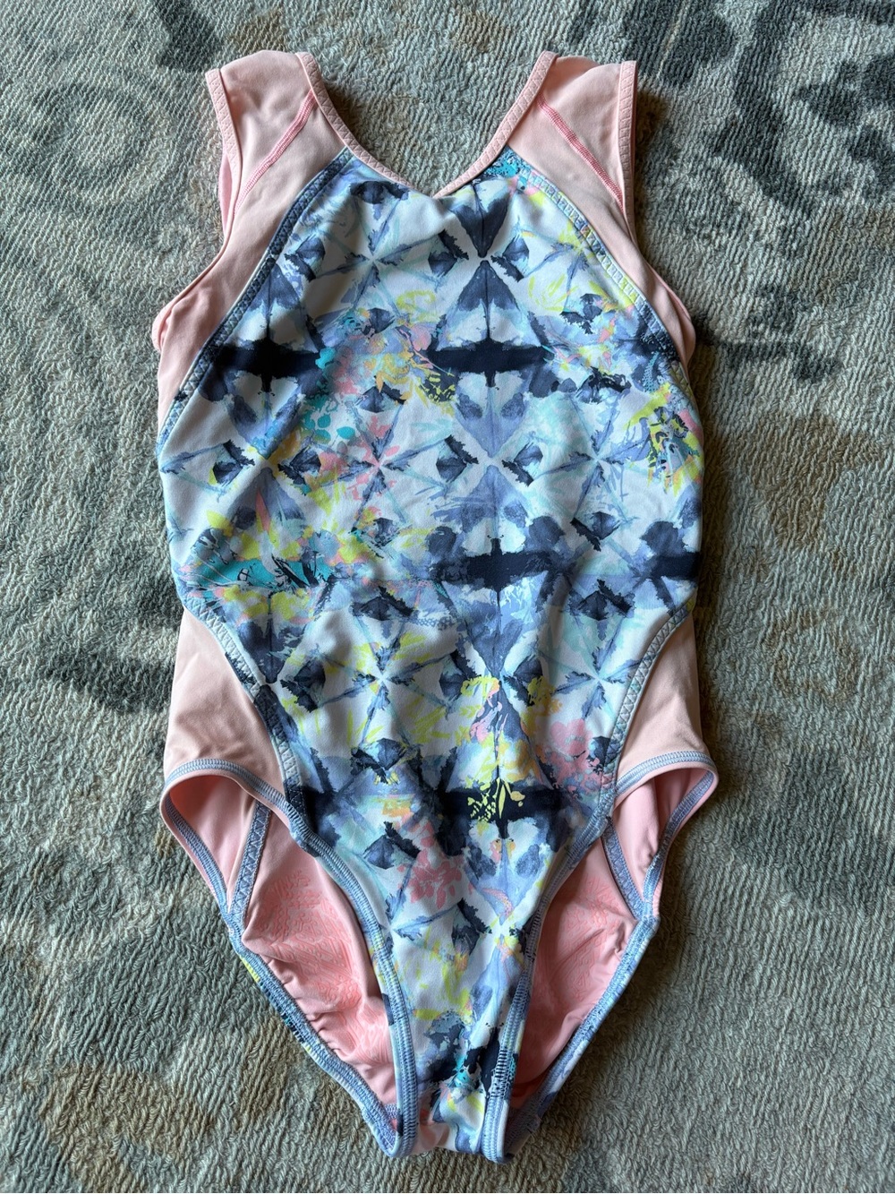 Ivivva Pink and Multicolor Girls One-Piece Swimsuit